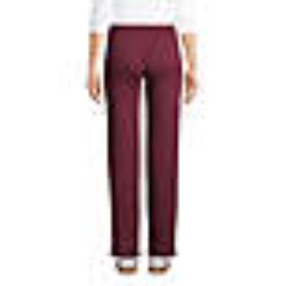 Lands' End Women's School Uniform Burgundy Sweatpants, NWT - Picture 3 of 5